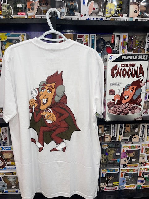 Kaws x General Mills Count Chocula T shirt and Cereal bundle