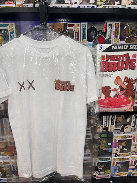 Kaws x General Mills Frute Brute T shirt and Cereal bundle