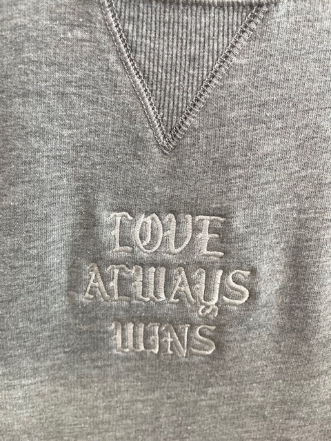 Love Always Wins short sleeve crewneck sweater