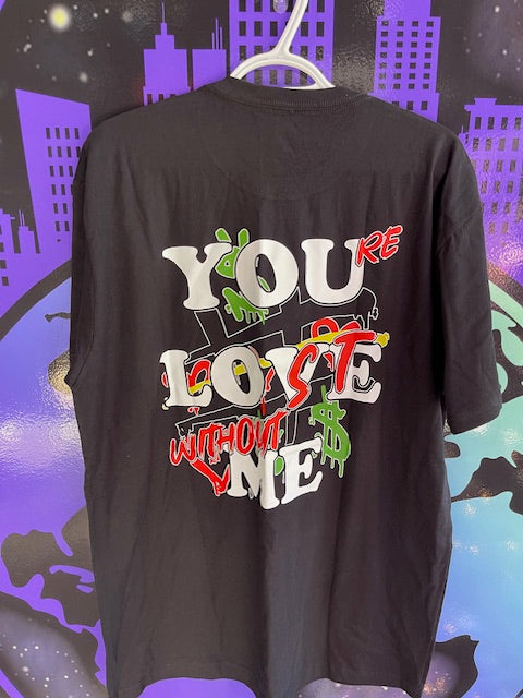 Love Always Wins "You're Lost Without Me x You Love Me" logo t-shirt